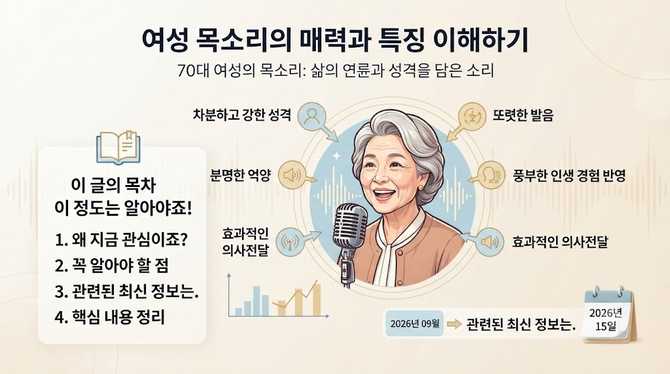 여성 목소리의 매력과 특징 이해하기