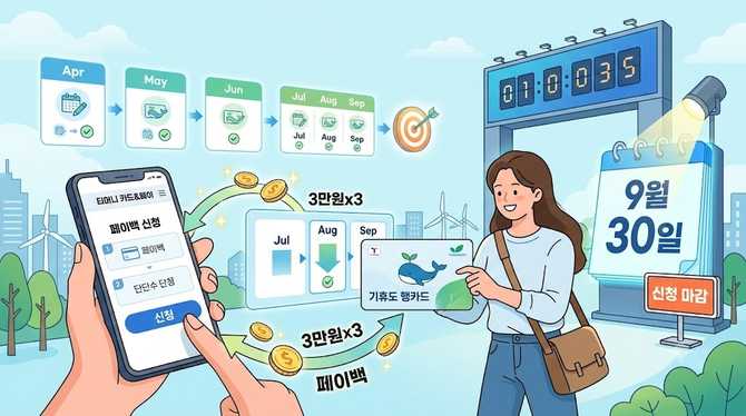 기후동행카드 페이백 신청기간 9월 30일까지라던데