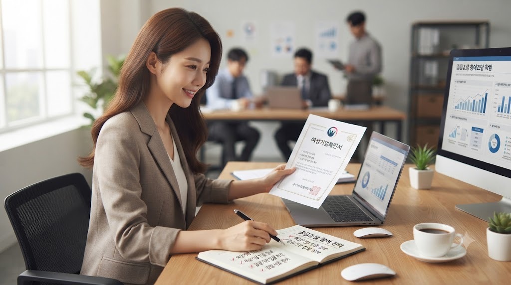 여성기업확인서로 공공조달 참여 늘리기!