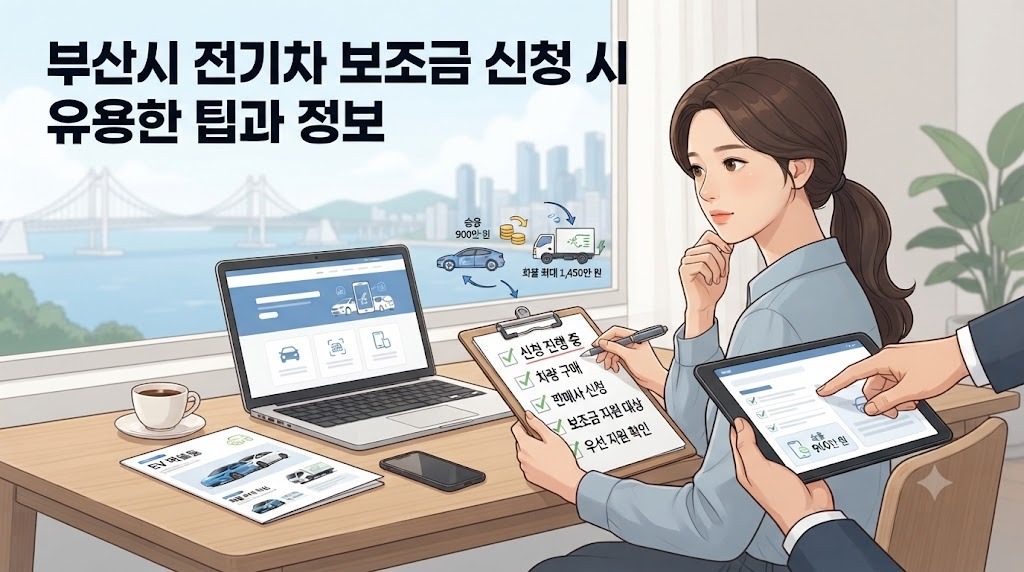 부산시 전기차 보조금 신청 시 유용한 팁과 정보