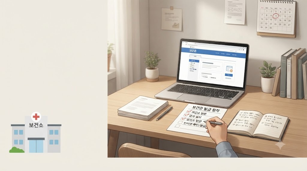 보건증 인터넷 발급, 처음 검사 시 주의할 점 안내