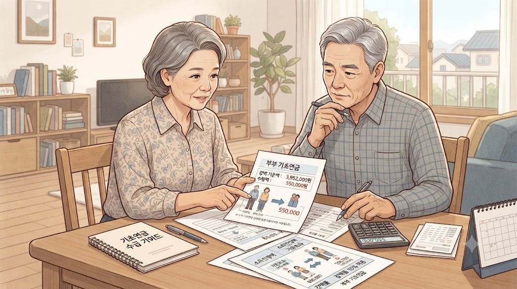 부부 기초연금 수급 시 감액과 실제 수령액 가이드