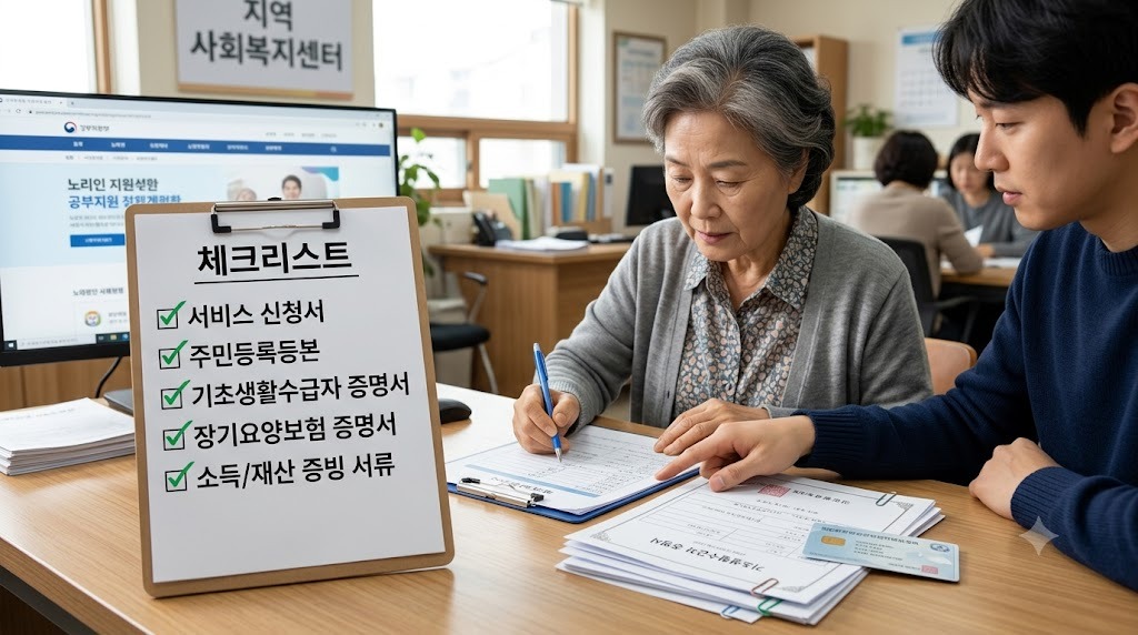 노인맞춤돌봄서비스 신청 시 필요한 서류 한눈에 보기