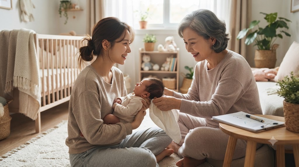 친정엄마와 함께하는 산후도우미 바우처 활용법 안내