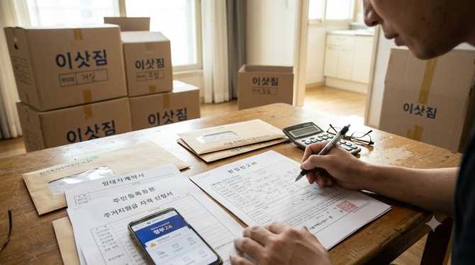 전입신고 후 이사로 주거지원금 자격이 바뀌나요?