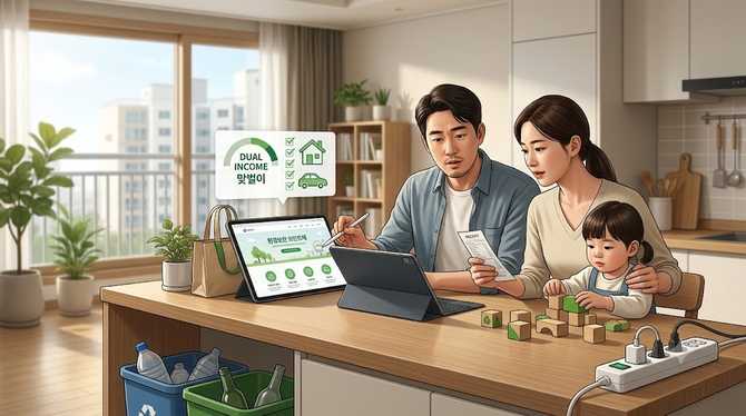 맞벌이 가구의 환경보전 포인트제 신청 자격은 어떻게 되나요?