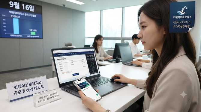 빅웨이브로보틱스 공모주 청약, 9월16일 마감 전 꼭 확인할 3가지