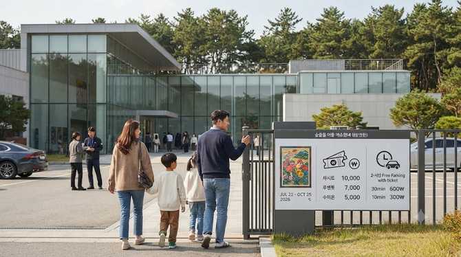 강릉 미술관 솔올 입장료와 주차, 김종학 전시 일정