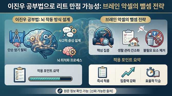 이진우 공부법으로 리트 만점 가능성? 브레인 악셀의 뺄셈 전략