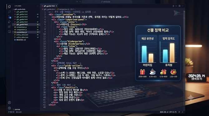 어린이집 선생님 추석선물 기준과 선택, 유치원 차이는 이렇게 달라요
