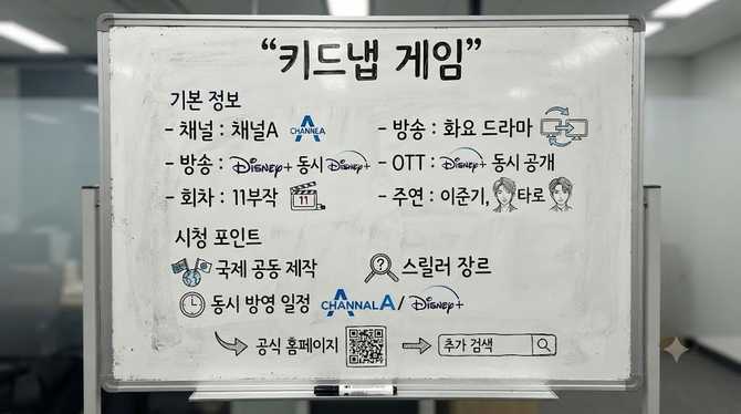 키드냅 게임 기본정보: 이준기·켄타로 주연의 11부작 채널A 드라마